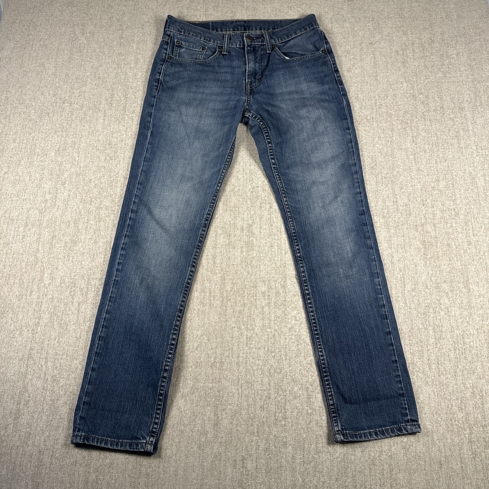 Levi's 511 Slim Fit Jeans Mens 30x30 Blue Medium Wash Denim Low Rise